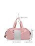 Baby Pink Duffel Bag Adjustable Strap With Wet Dry Pocket & Shoes Compartment For Travel & Gym