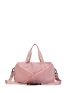 Baby Pink Duffel Bag Adjustable Strap With Wet Dry Pocket & Shoes Compartment For Travel & Gym