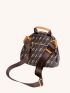 Letter Graphic Satchel Bag Patch Detail Fashionable