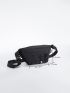 Large Capacity Waist Bag Drawstring Design