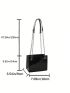 Minimalist Square Bag Mini Double Handle Black