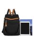 Colorblock Classic Backpack Medium Black