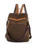 Tassel Decor Classic Backpack Pocket Front