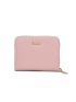 Letter Graphic Card Holder Zipper Pink