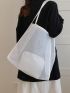 Minimalist Shopper Bag Mesh With Inner Pouch