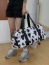 Cow Print Travel Bag Waterproof Medium