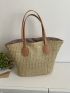 Minimalist Straw Bag Large Capacity Vacation