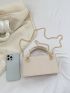 Mini Square Bag Minimalist Knot Decor