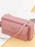 Double Zipper Long Wallet Diagonal Mobile Phone Bag