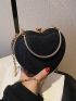 Luxury Handbag Clutch Purse Hot Sale Heart Shape Chain Women Ladies Evening Bag