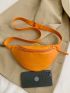 Medium Fanny Pack Orange Fashionable Adjustable Strap For Daily