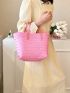 New Style Women's Bag Straw Bag Special Material Handbag Travel Package Shoulder Bag