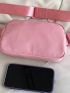 Mini Belt Bag Solid Pink For Sport