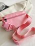 Mini Belt Bag Solid Pink For Sport