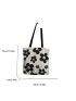 Flower Graphic Shopper Bag Small Canvas