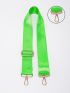 Buckle Decor Bag Strap Fashion Neon Green