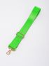 Buckle Decor Bag Strap Fashion Neon Green