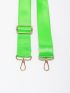 Buckle Decor Bag Strap Fashion Neon Green