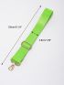 Buckle Decor Bag Strap Fashion Neon Green