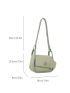 New Mini Contrast Button Irregular Flap Small Fresh Women's Shoulder Bag