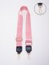 Buckle Decor Bag Strap Fashion Pink