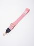 Buckle Decor Bag Strap Fashion Pink