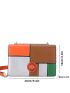 Colorblock Flap Square Bag Fashion Chain