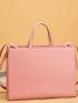 Minimalist Top Handle Bag Pink