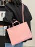 Minimalist Top Handle Bag Pink