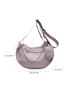 Chain Decor Hobo Bag With Coin Purse Solid