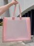 Large Clear Beach Bag PVC Pink