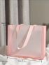 Large Clear Beach Bag PVC Pink