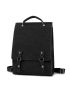 Medium Flap Backpack Black Fashionable Adjustable Strap For Daily