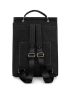 Medium Flap Backpack Black Fashionable Adjustable Strap For Daily