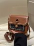 New Mini Contrast Embroidered Buckle Fashion Women's Shoulder Bag