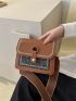 New Mini Contrast Embroidered Buckle Fashion Women's Shoulder Bag