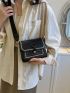 New Mini Contrast Embroidered Buckle Fashion Women's Shoulder Bag