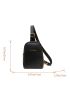 Mini Sling Bag Letter Graphic Minimalist