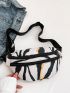 Zebra Striped Fanny Pack Pu