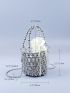 Mini Bucket Bag Drawstring & Beaded Design