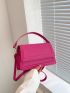 Small Square Bag Top Handle Solid Color