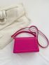 Small Square Bag Top Handle Solid Color