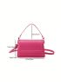 Small Square Bag Top Handle Solid Color