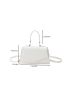 Mini Flap Square Bag Snakeskin Embossed White