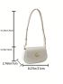 Minimalist Saddle Bag Small Flap White