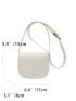 Letter Graphic Saddle Bag Mini Flap