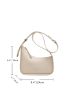 Letter Graphic Novelty Bag Small Beige