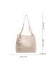 Minimalist Shoulder Tote Bag Small With Bag Charm