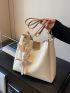 Minimalist Shoulder Tote Bag Small With Bag Charm