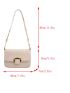 Mini Flap Square Bag Metal Decor Elegant